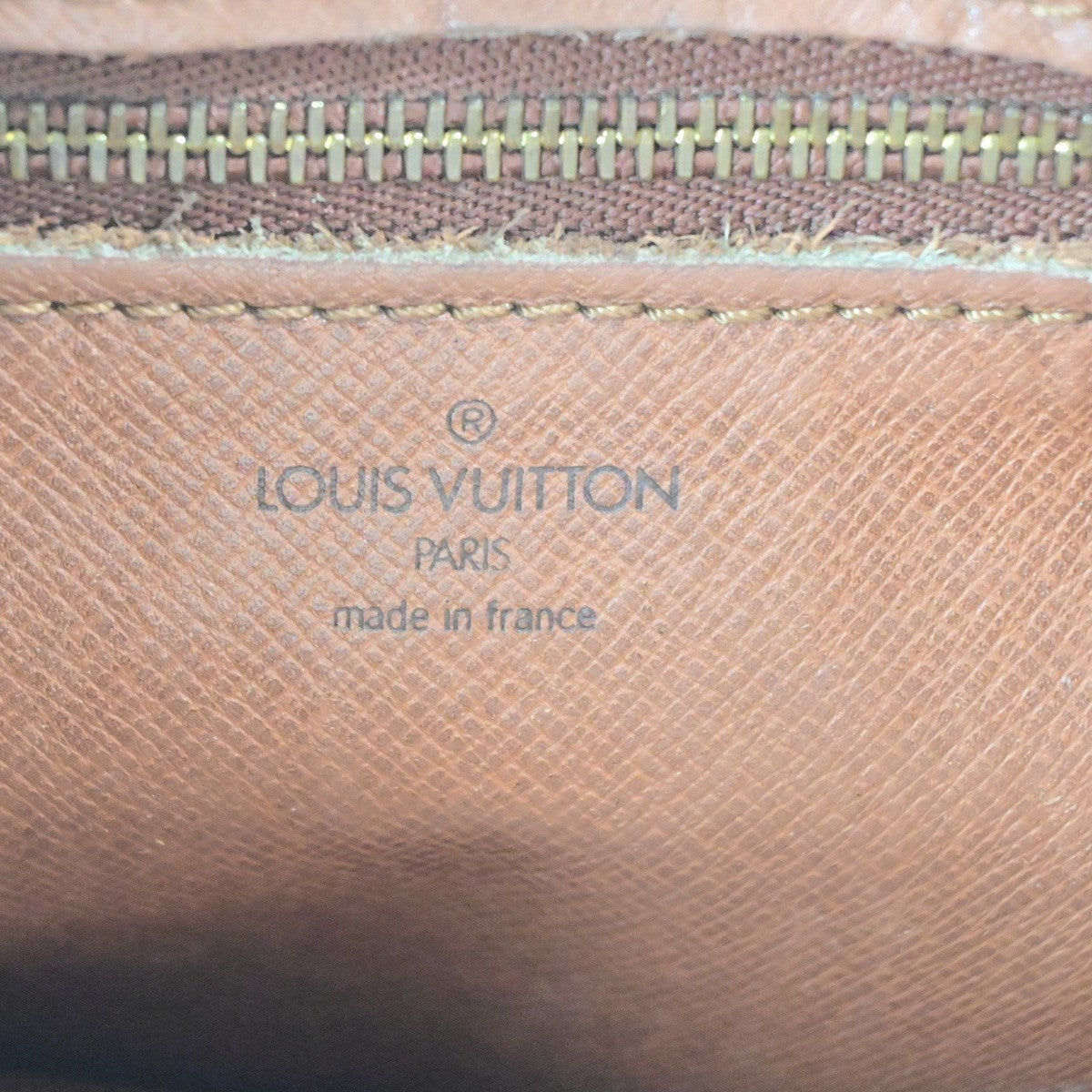 LOUIS VUITTON Jeune Fille GM Shoulder Bag Monogram Leather Brown M51225 35PA098