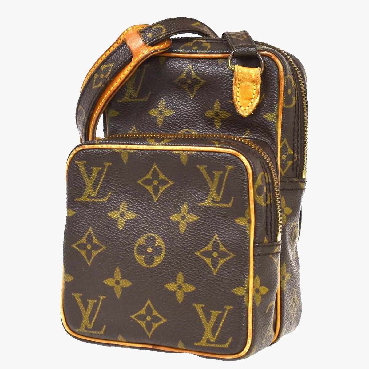 LOUIS VUITTON Mini Amazon Shoulder Bag Monogram Leather Brown M45238 86YG736