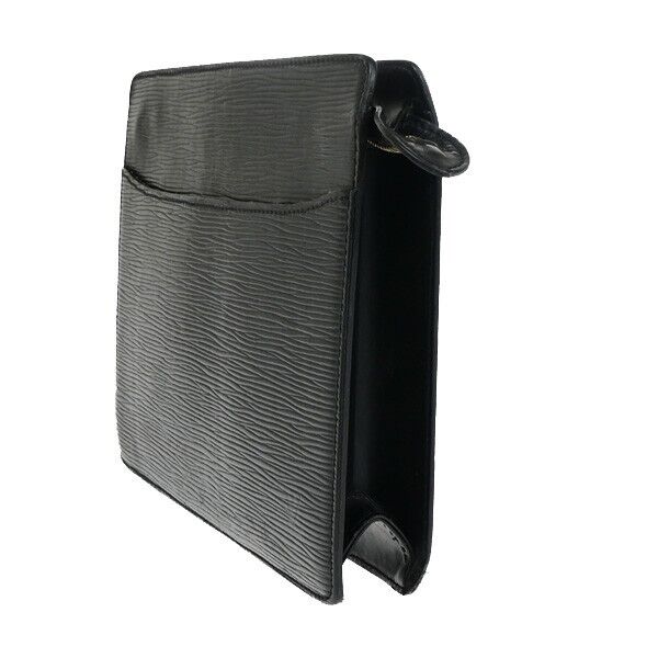 LOUIS VUITTON LV Pochette Homme Clutch Hand Bag Epi Leather Black M52522 05EC136