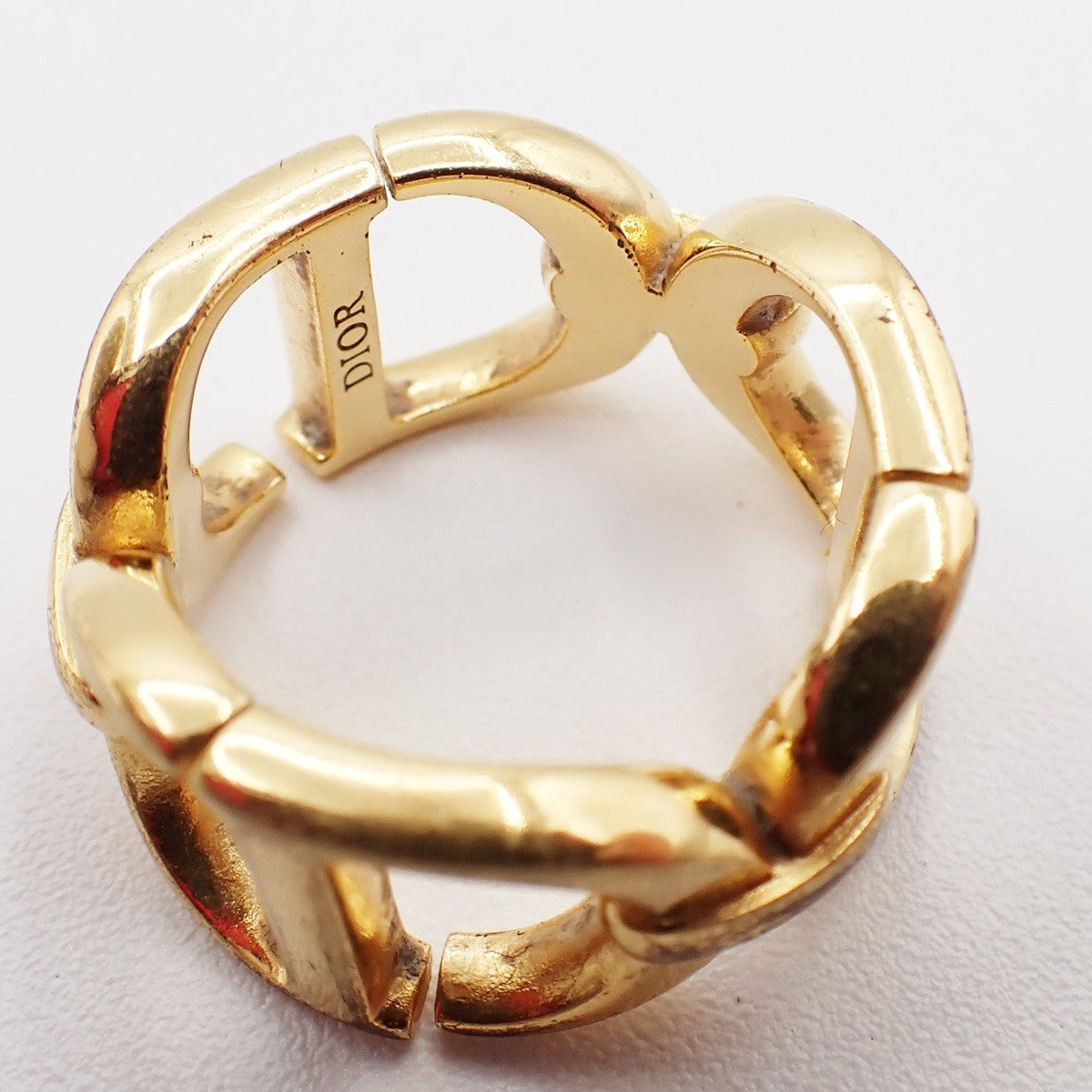 Dior CD Logo 30 Montaigne Ring Gold-Plated Accessory 02RF744