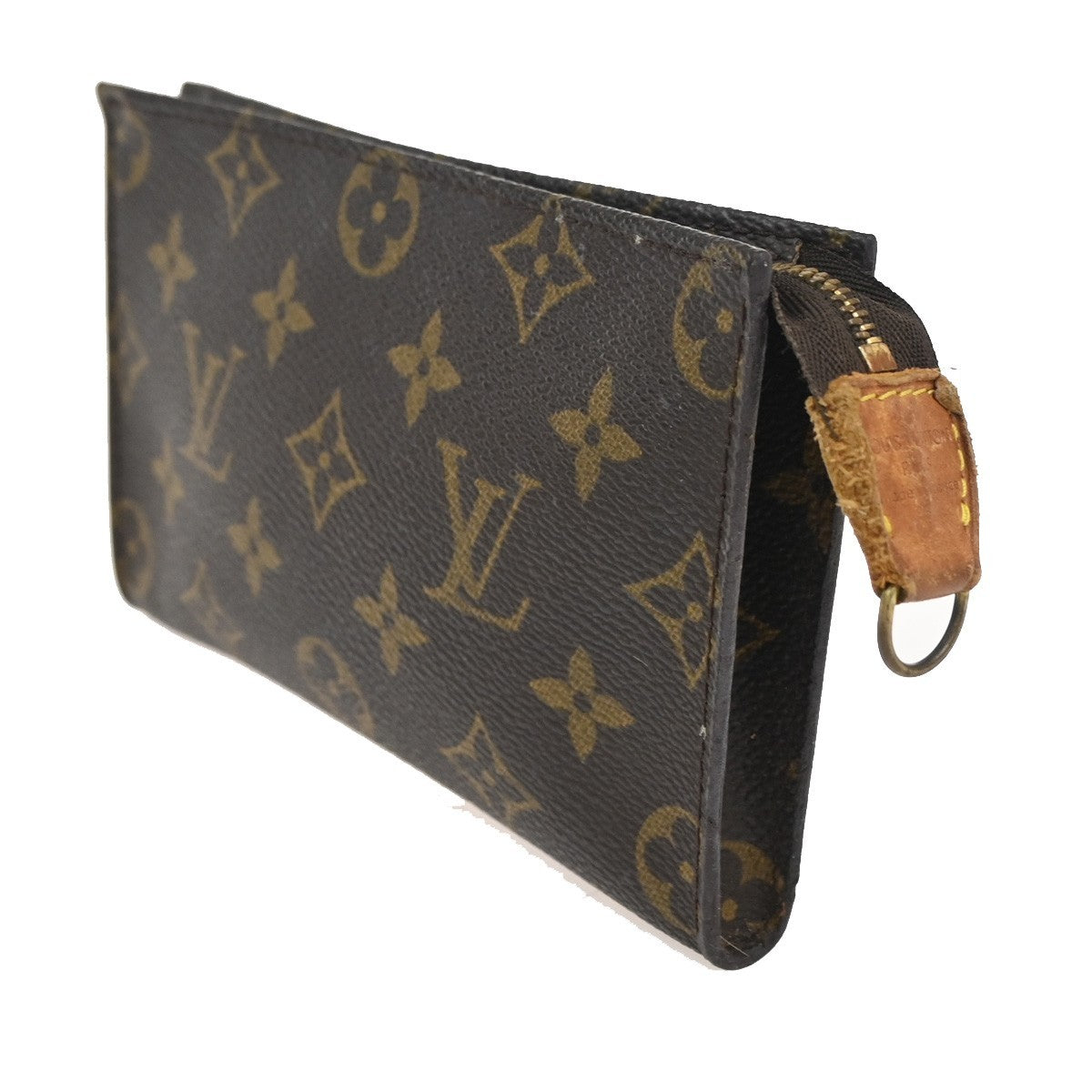 LOUIS VUITTON BUCKET PM Mini Clutch Pouch Bag Monogram Leather France 02KC735