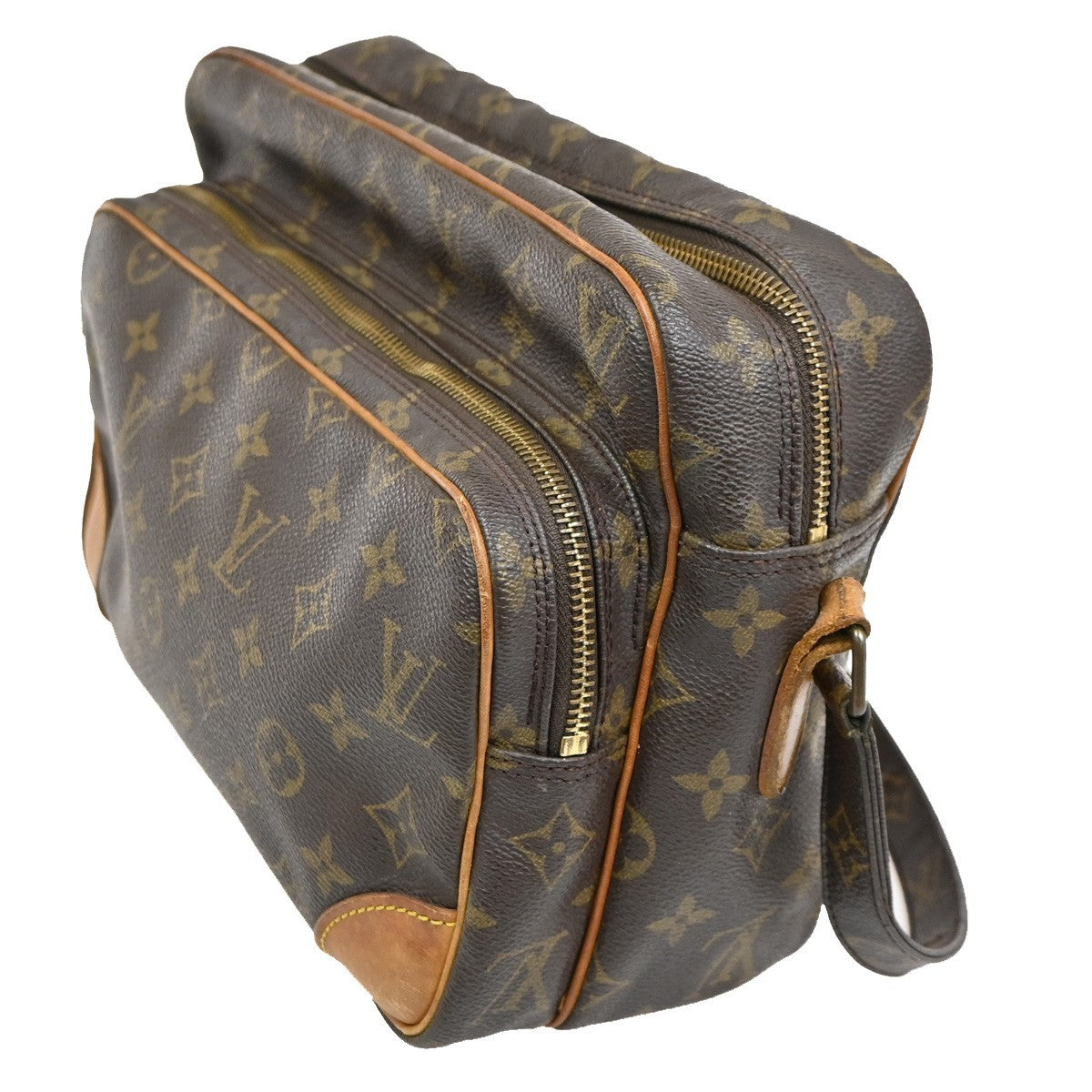 LOUIS VUITTON Nile Crossbody Shoulder Bag Monogram Leather Brown M45244 39TA269