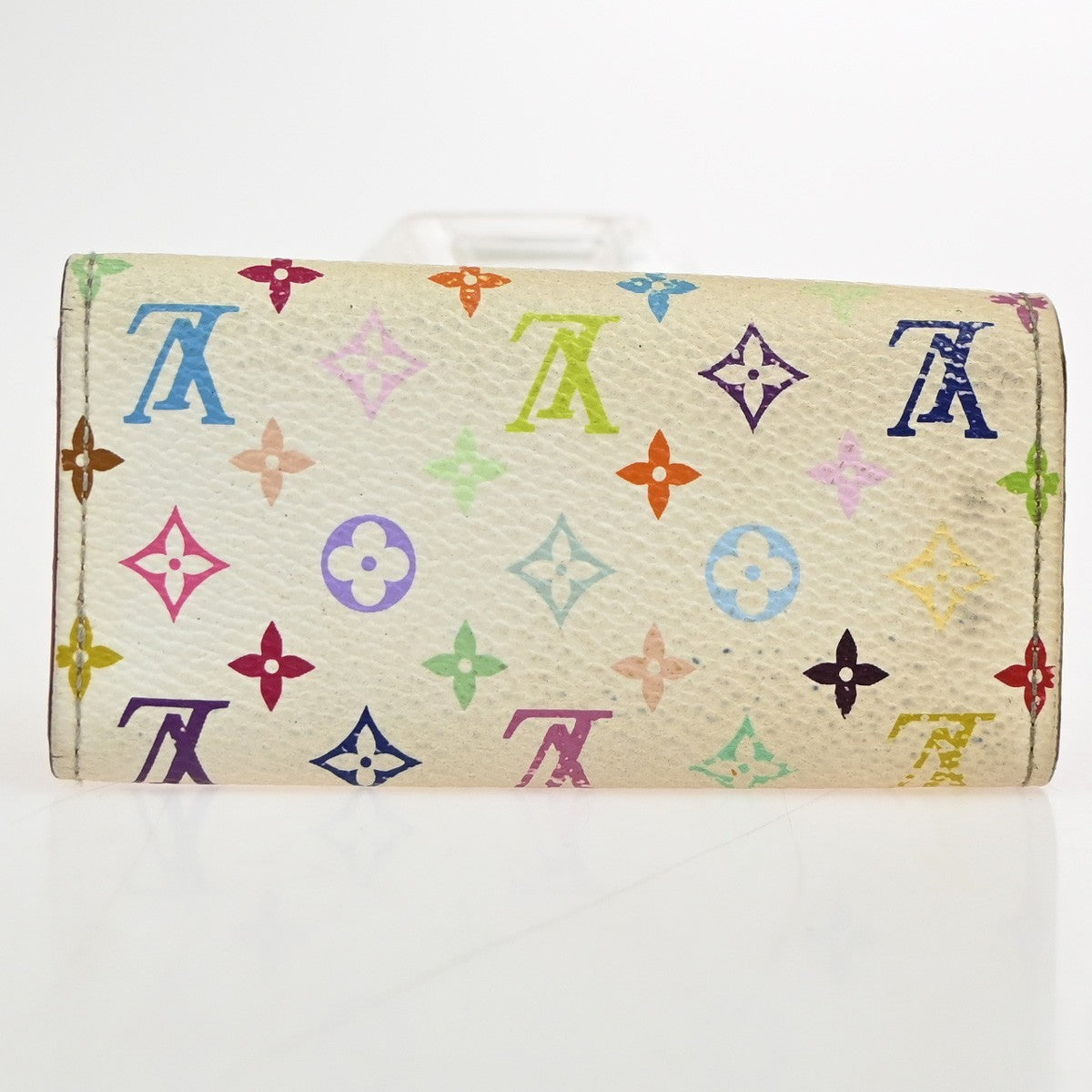LOUIS VUITTON Multicles 4 Hook Key Case Monogram Multicolor White M60043 09KC665