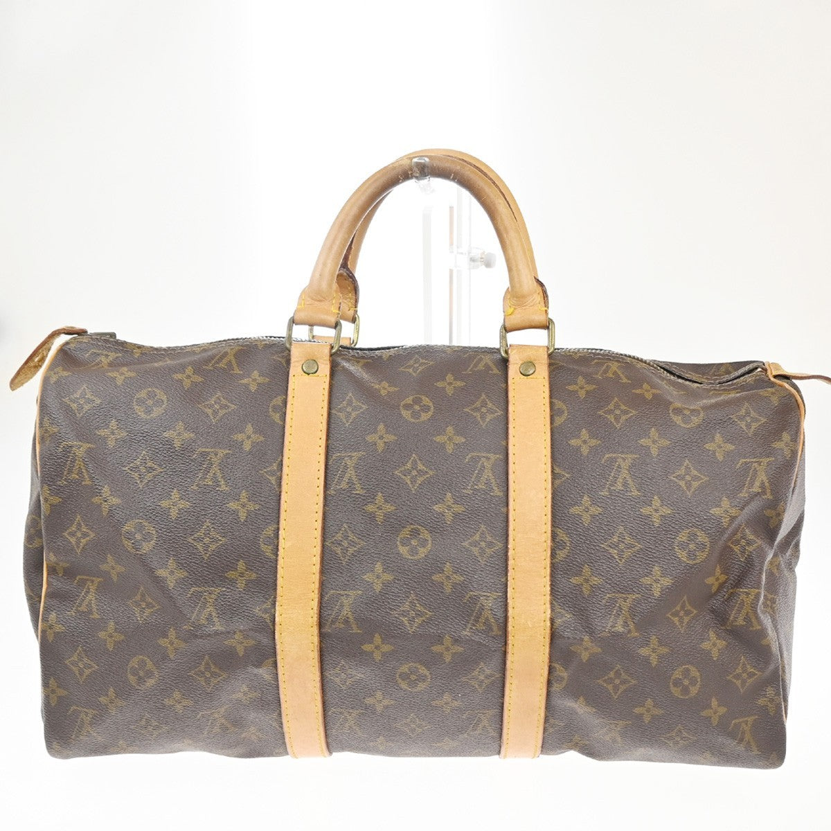 LOUIS VUITTON Keepall 45 Travel Hand Bag Monogram Leather Brown M41428 02CA726