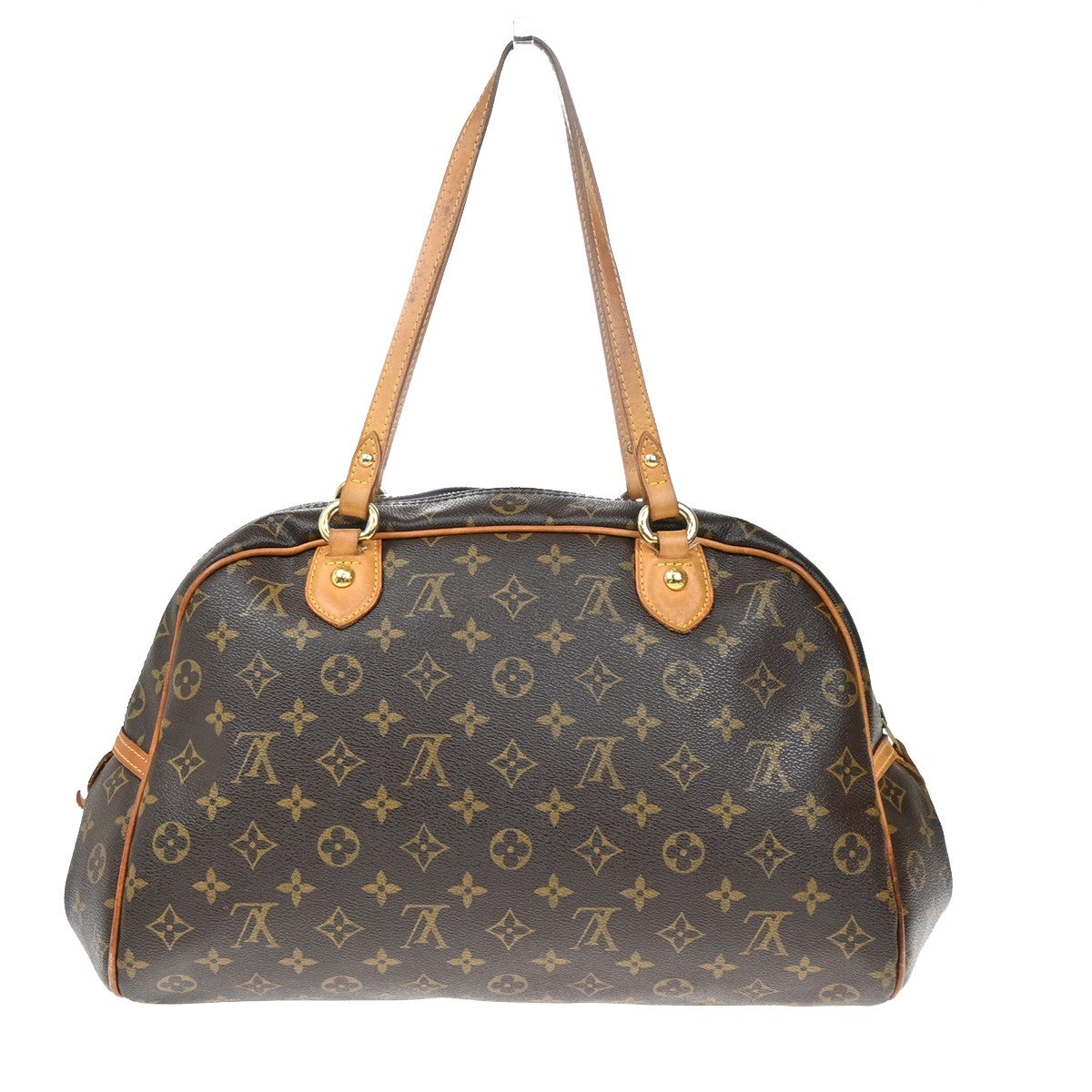 LOUIS VUITTON Montorgueil GM Shoulder Bag Monogram Leather Brown M95566 93KB514