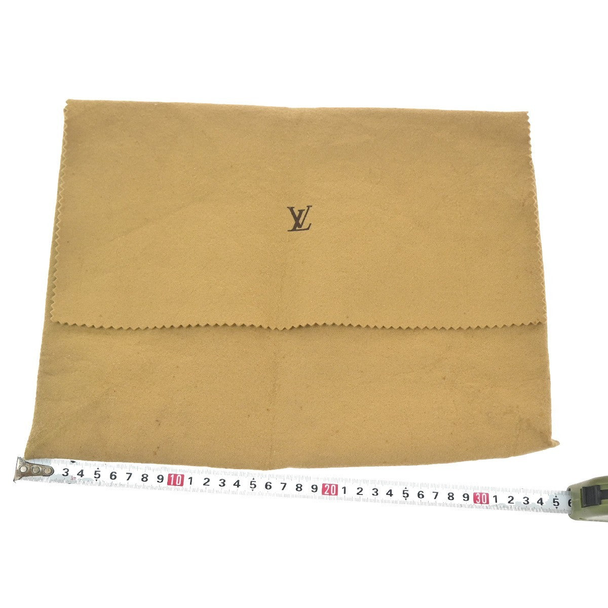 LOUIS VUITTON Logo 10 Set Dust Bag Drawstring Canvas Cotton Beige Brown 03KC626