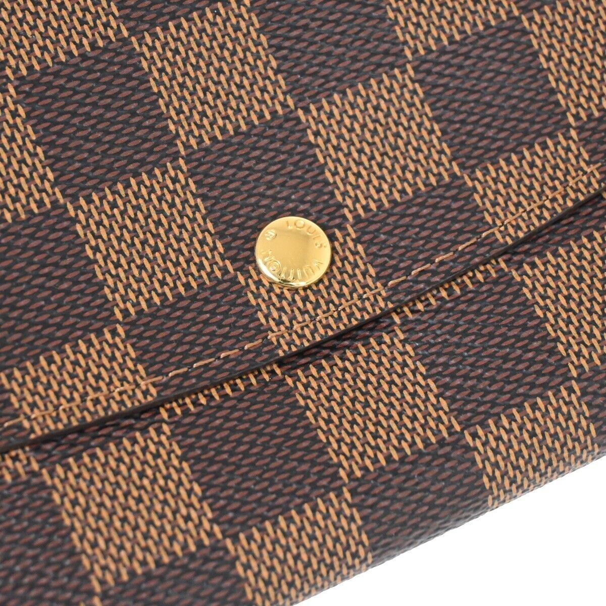 LOUIS VUITTON Portefeuille Emilie Long Bifold Wallet Damier Brown N63019 31RJ271