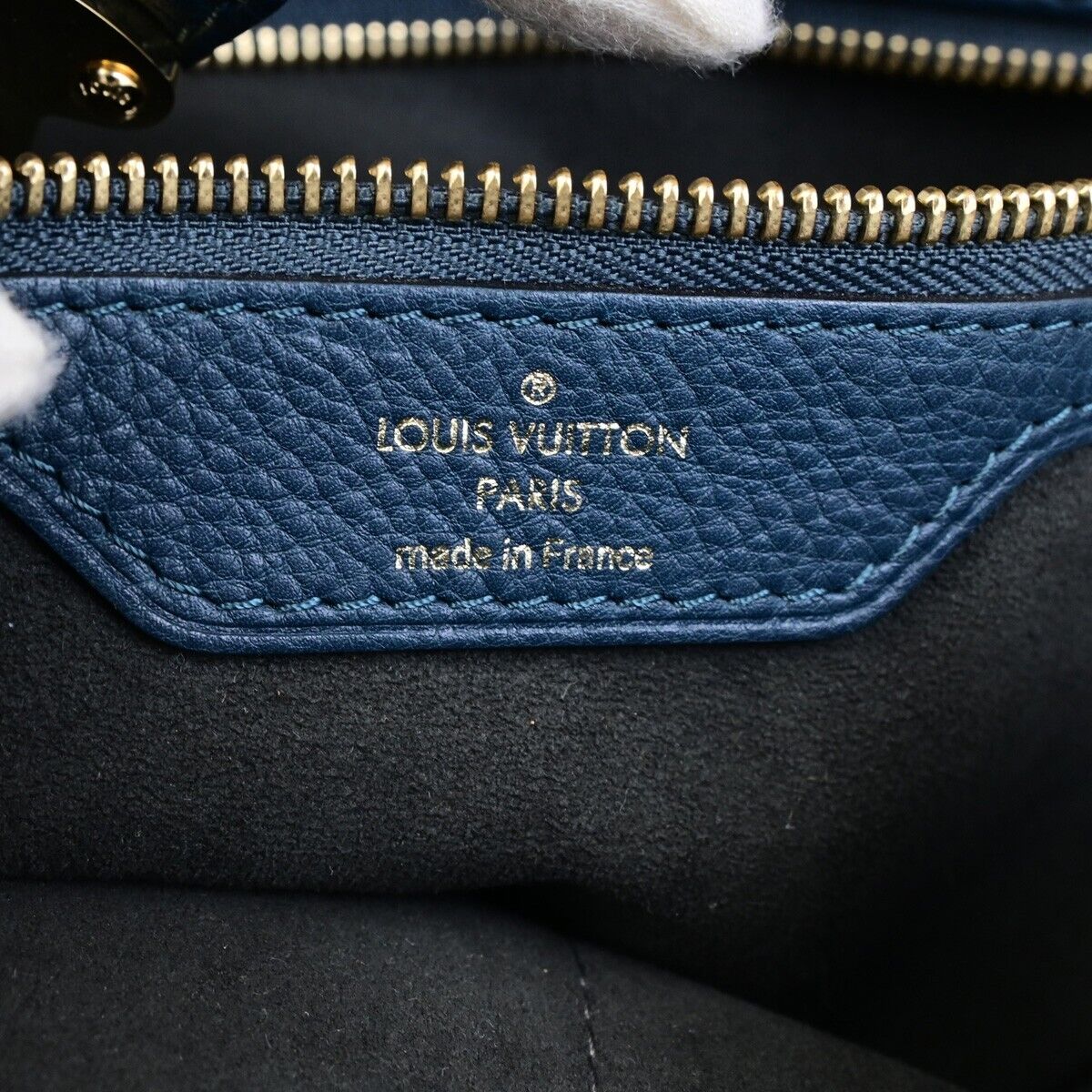 LOUIS VUITTON Cirrus PM  Shoulder Bag Mahina Leather Marine France M9706 12SJ512