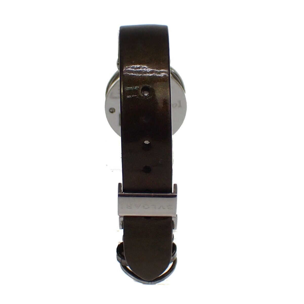 BVLGARI B.Zero1 Quartz Wrist Watch 22mm Diamond MOP Patent Leather BZ22S 13RH802