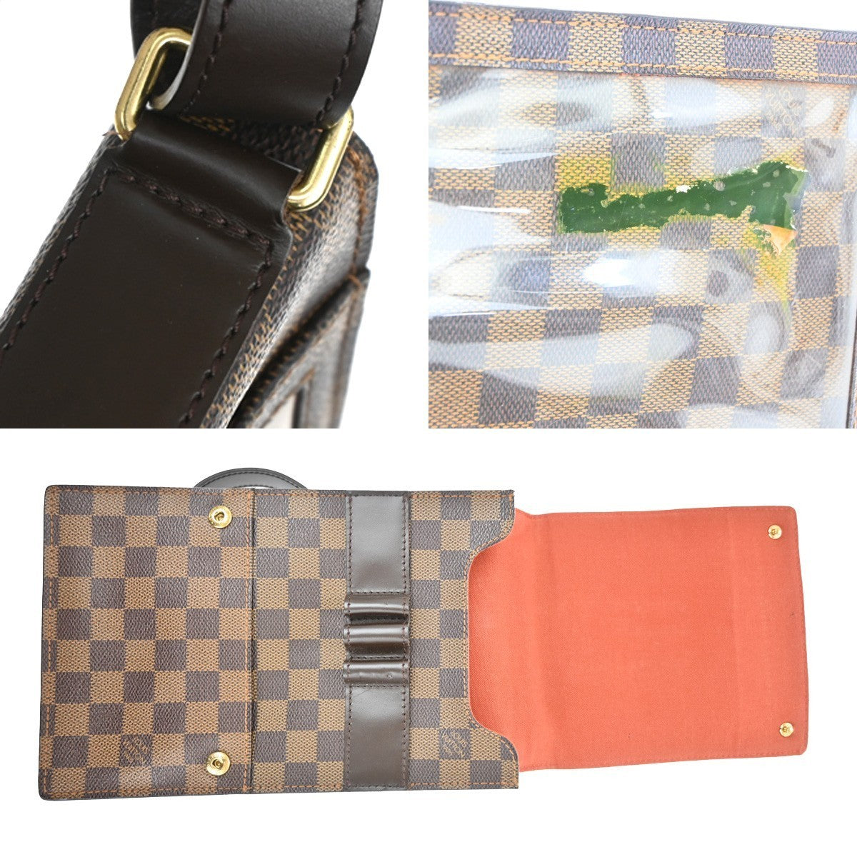 LOUIS VUITTON Portobello Shoulder Bag Damier Leather Brown N45271 83TA389