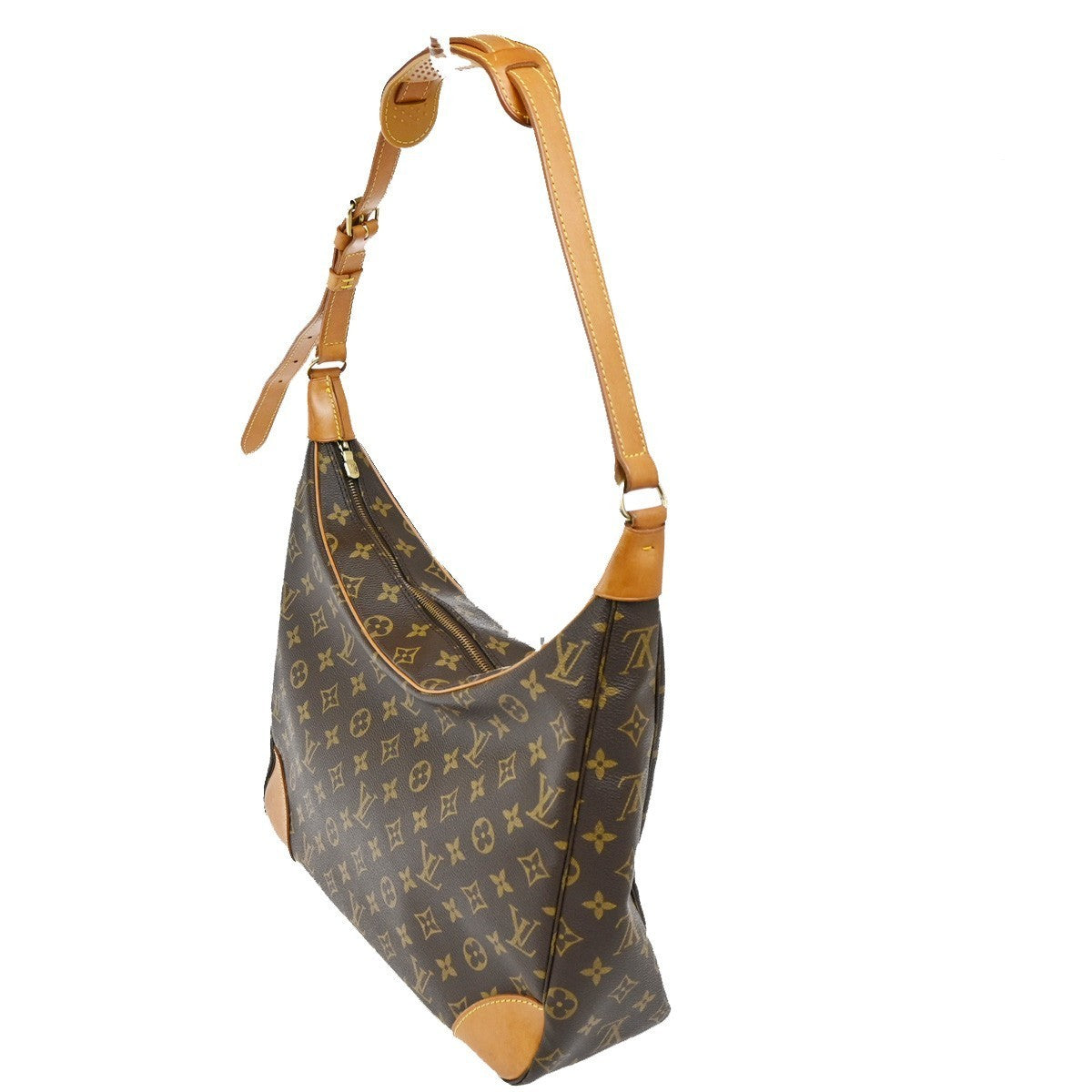 LOUIS VUITTON Boulogne 35 Shoulder Bag Monogram Leather Brown M51260 76TA496