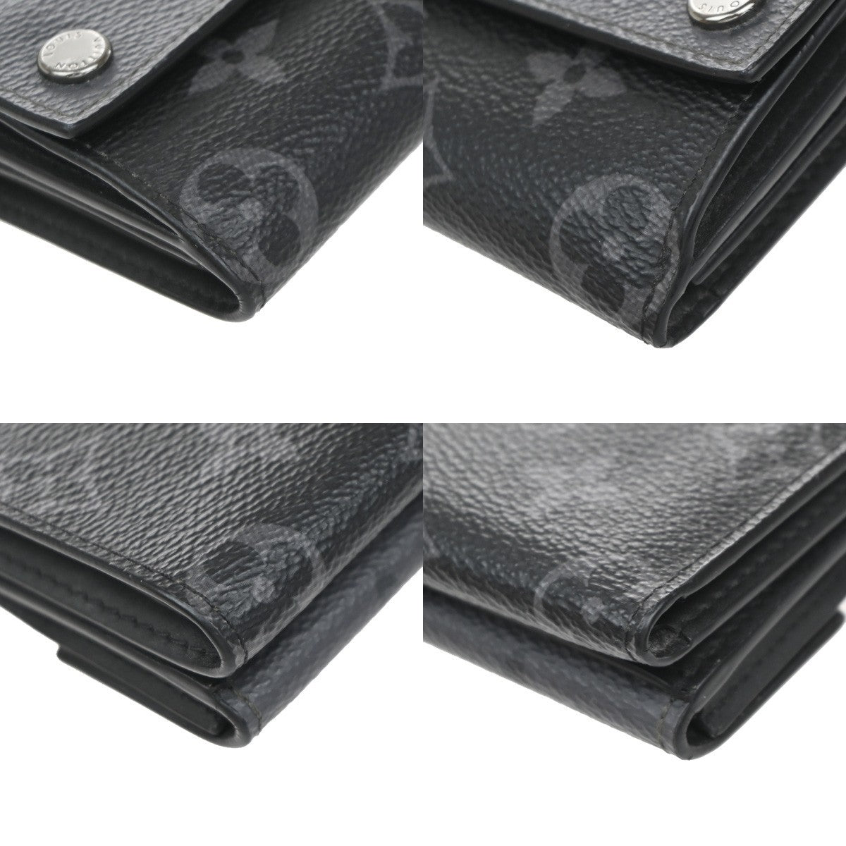 LOUIS VUITTON Discovery Compact Wallet Monogram Eclipse Reverse M45417 36KP206