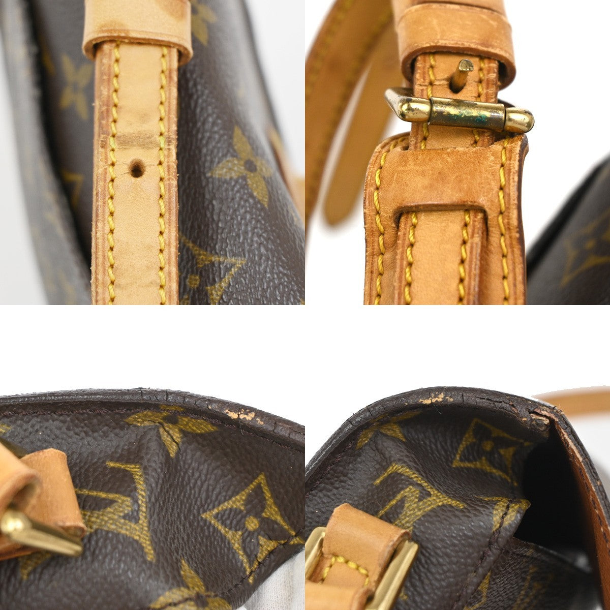 LOUIS VUITTON Mini Saint Cloud Shoulder Bag Monogram Leather BN M51244 39KC190