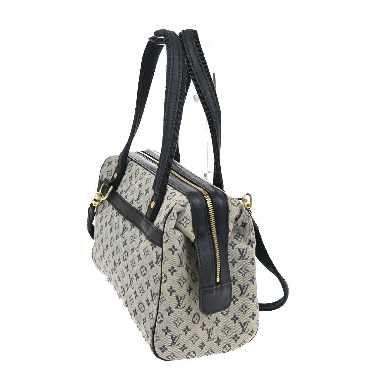 LOUIS VUITTON Josephine PM Hand Bag Monogram Mini Canvas Blue M92214 84FB976