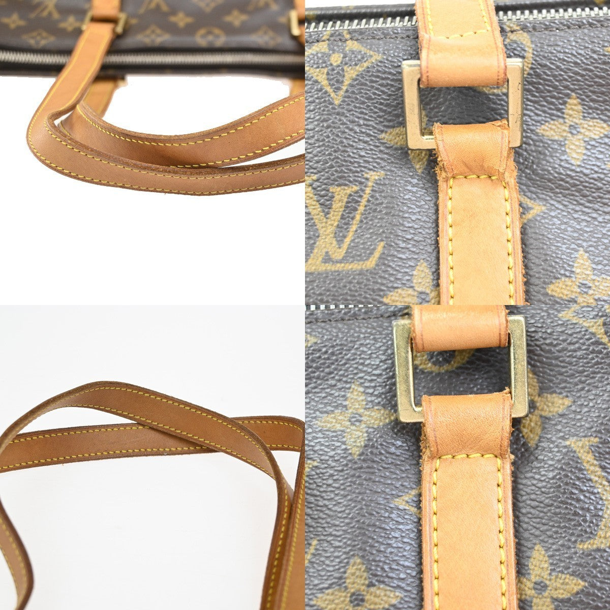 LOUIS VUITTON Cabas Mezzo Shoulder Bag Monogram Leather Brown M51151 83KC316