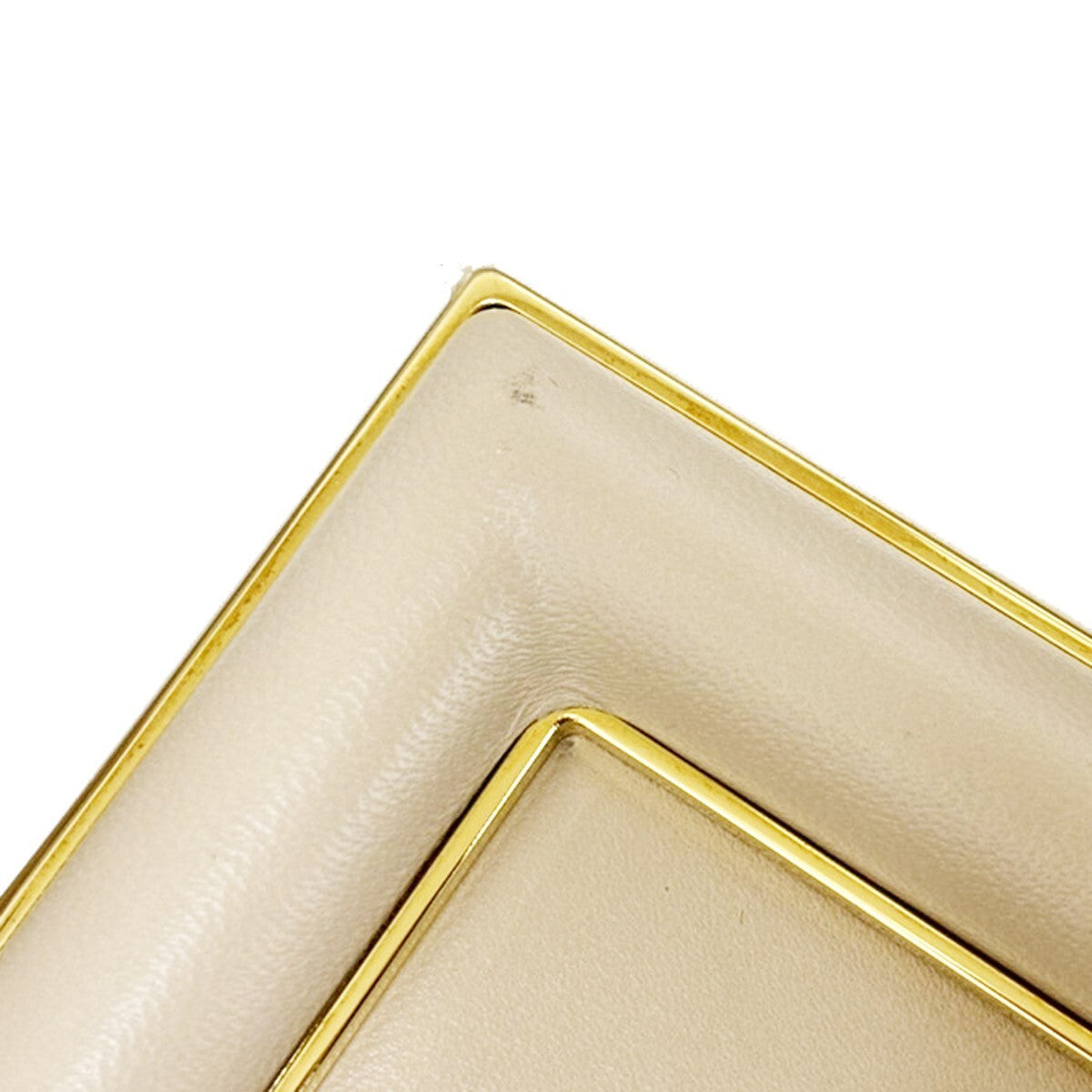FENDI First Medium 2Way Shoulder Clutch Bag Leather Beige Gold Italy 370RJ786