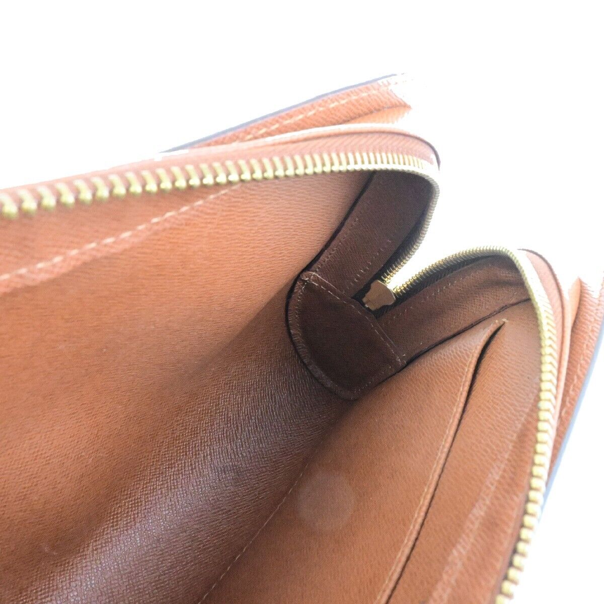 LOUIS VUITTON Orsay Clutch Hand Bag Monogram Leather Brown France M51790 30ED859