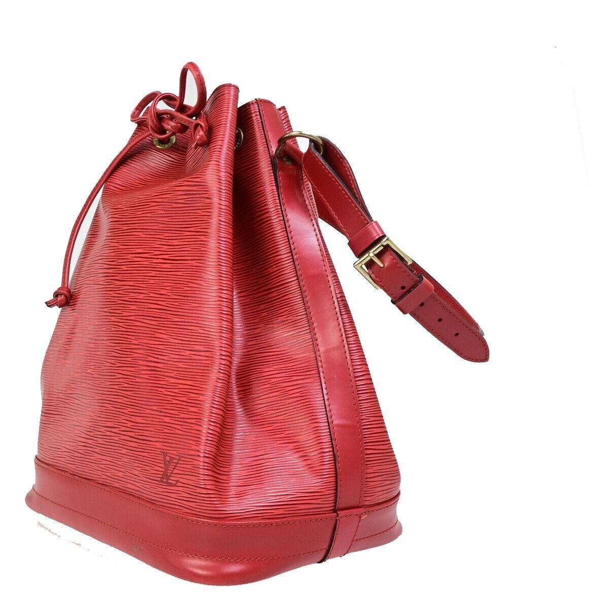 LOUIS VUITTON Noe GM LV Drawstring Shoulder Bag Epi Leather Red M44007 35EB655