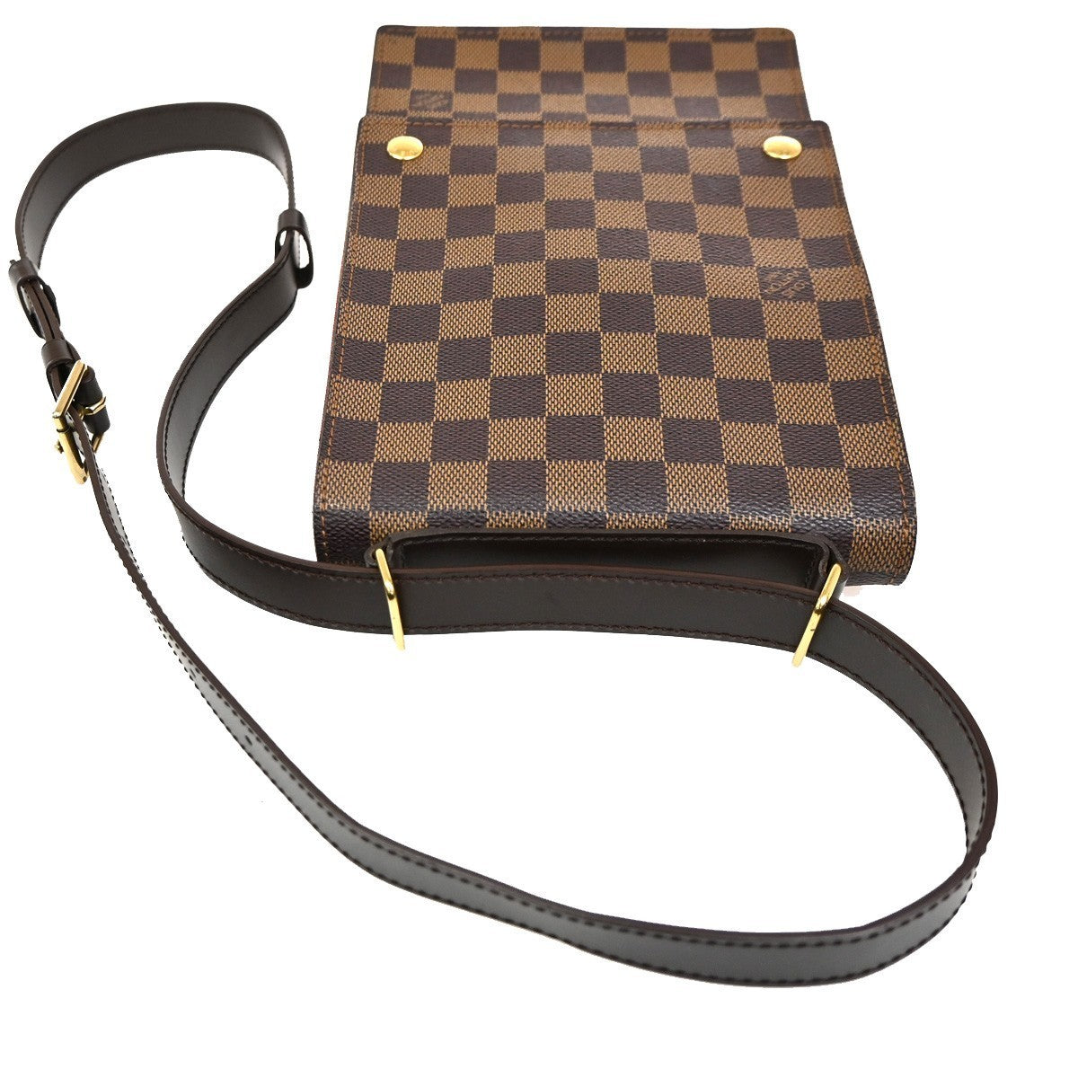 LOUIS VUITTON Portobello Shoulder Bag Damier Leather Brown N45271 72CA487