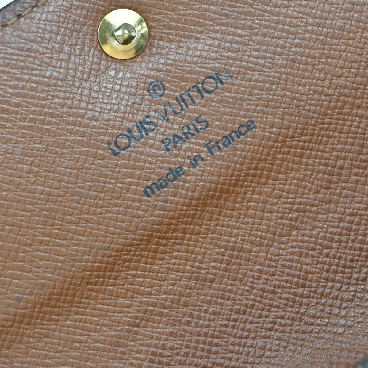 LOUIS VUITTON LV Logo 2 Set Bifold Wallet Monogram Leather Brown 04EG272