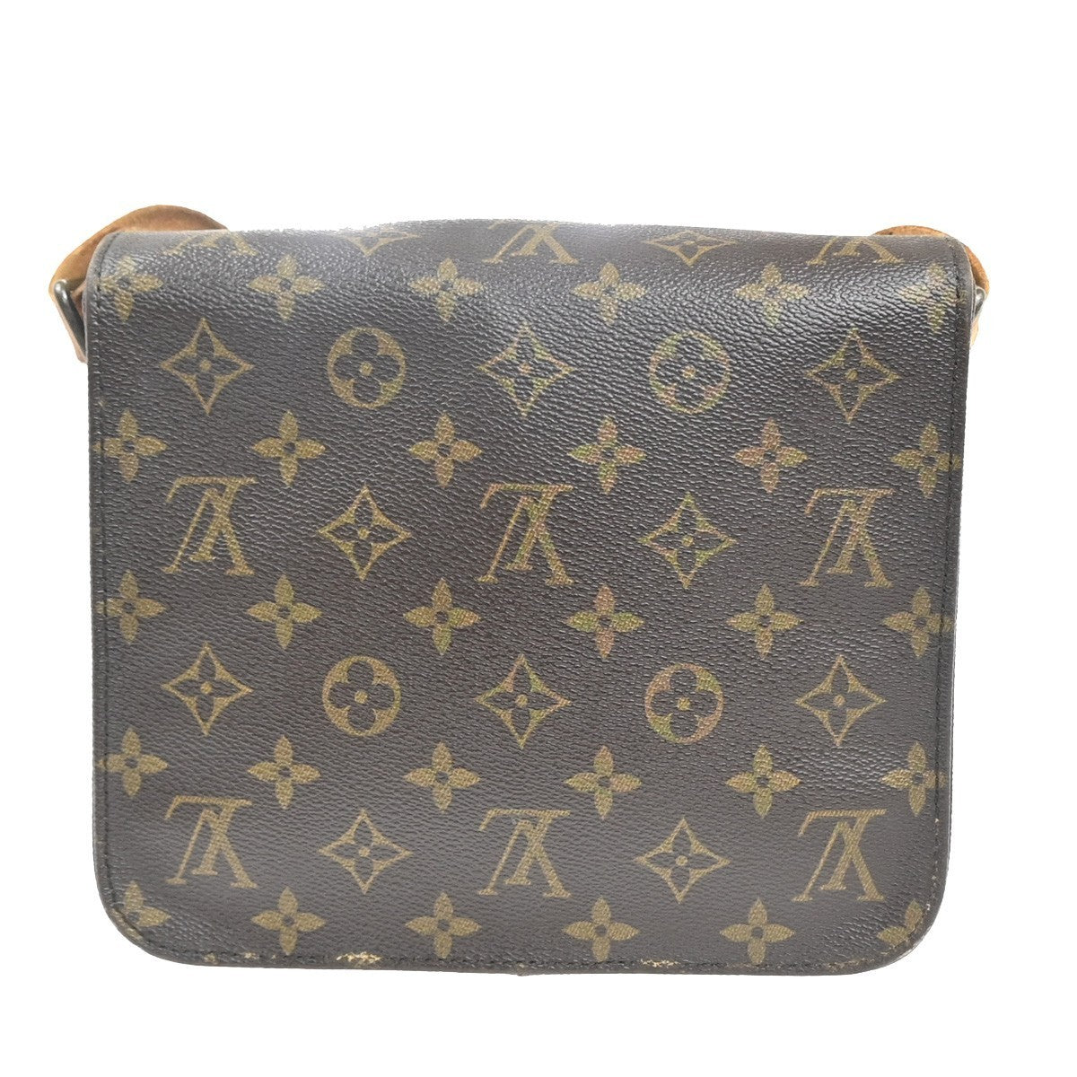 LOUIS VUITTON Cartouchiere MM Shoulder Bag Monogram Leather Brown M51253 62KP520