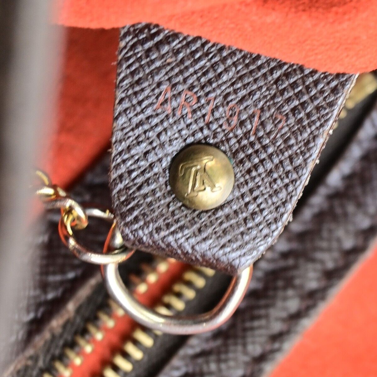 LOUIS VUITTON Marais Shoulder Bag Damier Ebene Leather Brown N42240 84EA283