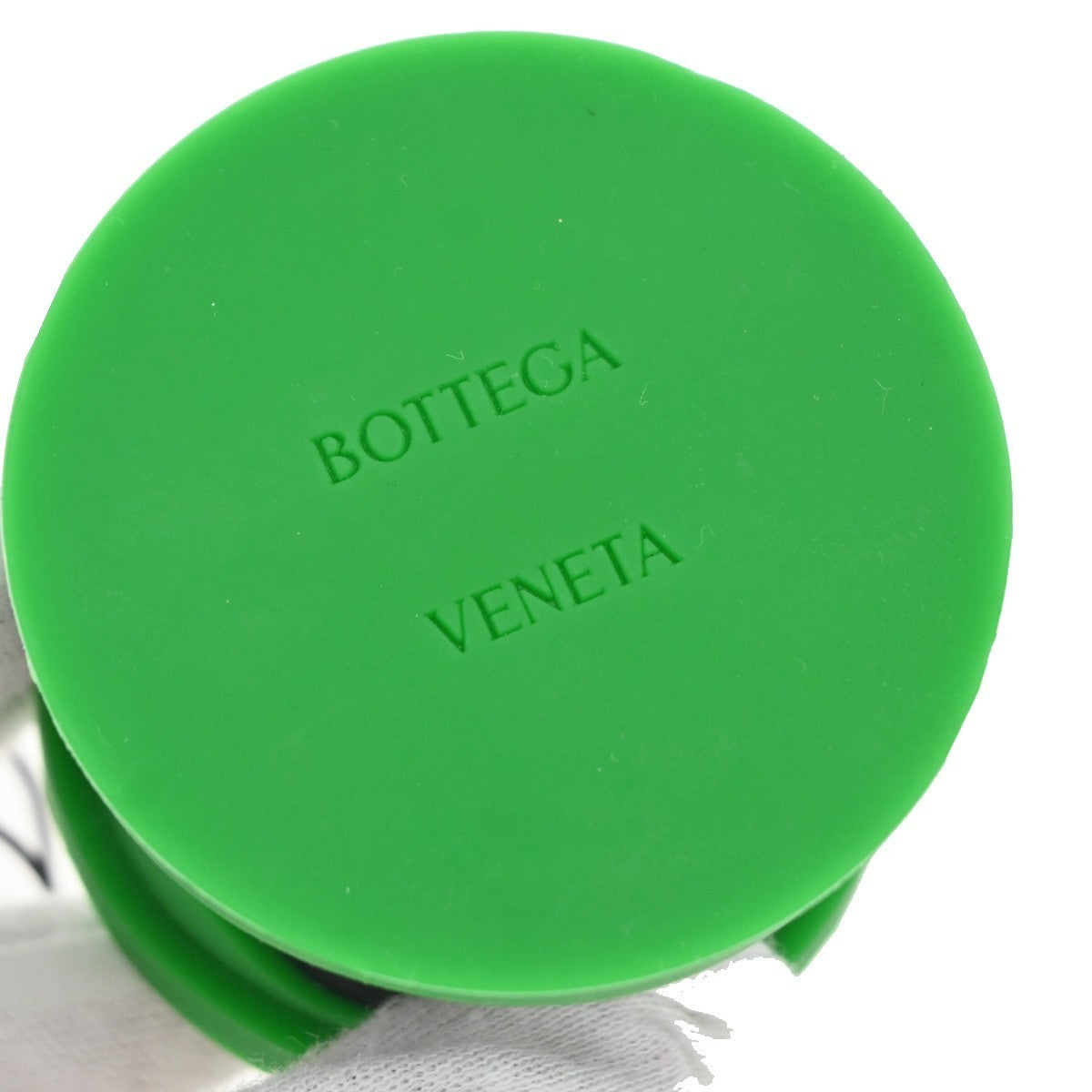 BOTTEGA VENETA Logo Novelty Yo-Yo Toy Rubber Plastic Green Black 66KP235