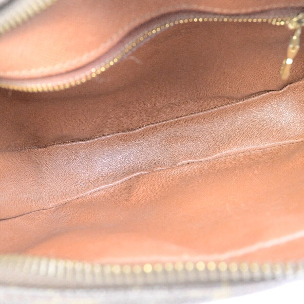 LOUIS VUITTON Jeune Fille MM Shoulder Bag Monogram Leather Brown  M51226 32ED038