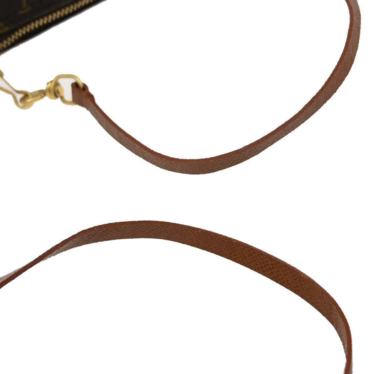 LOUIS VUITTON Pochette Papillon Hand Bag Monogram Leather Brown M51380 62EG018