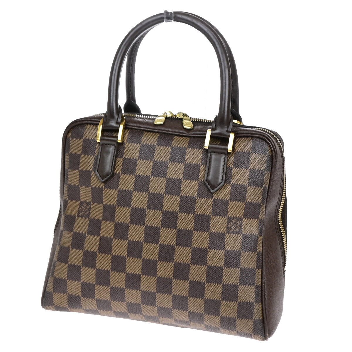 LOUIS VUITTON Brera Hand Bag Damier Ebene Leather Brown France N51150 16YE921