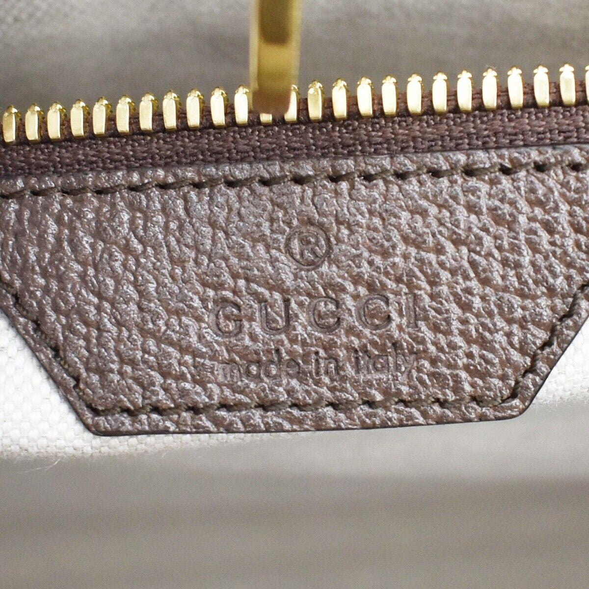 GUCCI Jumbo GG 2Wy Shoulder Hand Bag Canvas Leather Brown Gold Italy 641RC768
