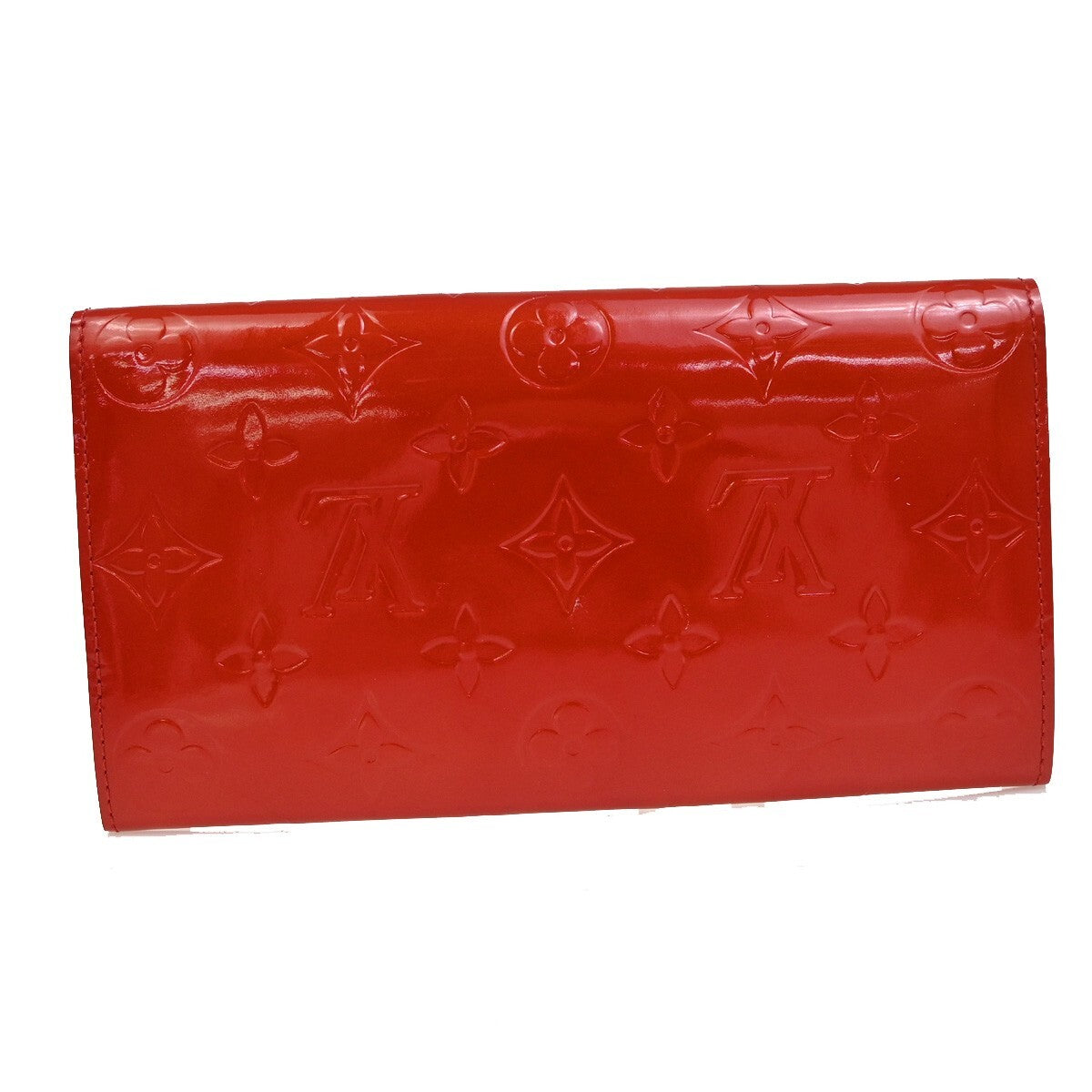 LOUIS VUITTON Portefeuille Monnaie Credit Long Wallet Vernis Pink M91236 05FB686
