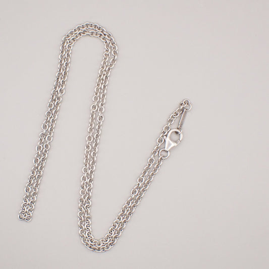 Tiffany & Co. Logo Chain Necklace Ag 925 Silver 01TA462