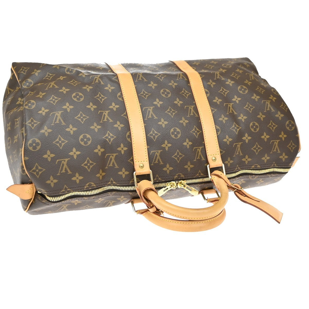 LOUIS VUITTON Keepall 50 Travel Hand Bag Monogram Leather Brown M41426 99KP217