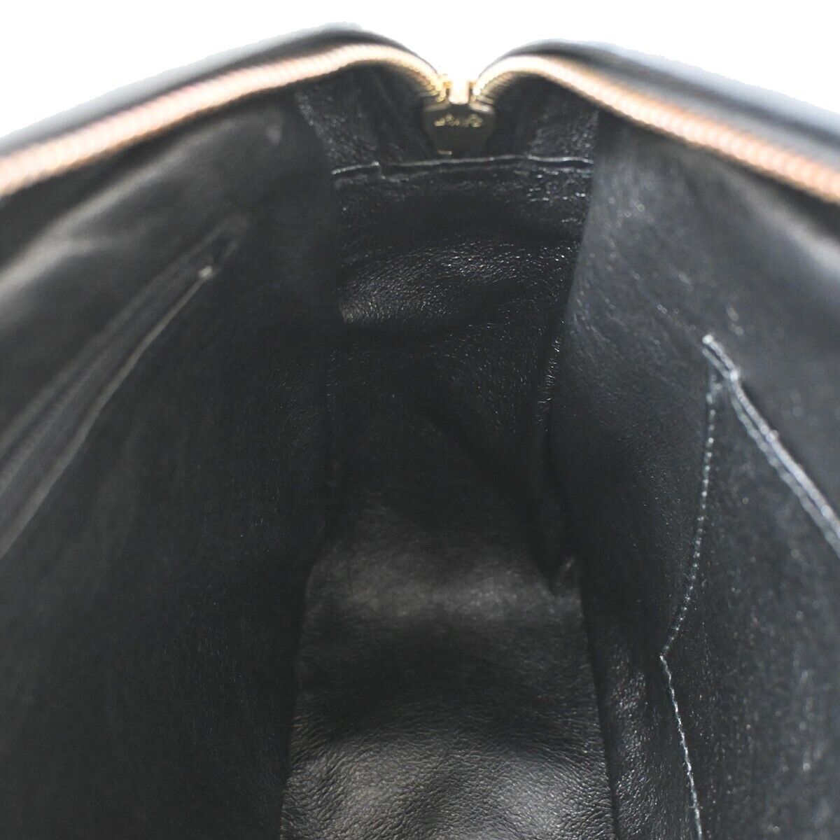 CHANEL CC Matelasse Fringe Chain Shoulder Bag Leather Black GHW Vintage 342RH983
