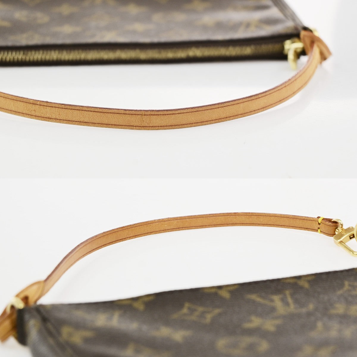 LOUIS VUITTON Pochette Accessoires Hand Bag Monogram Leather BN M51980 16PA101