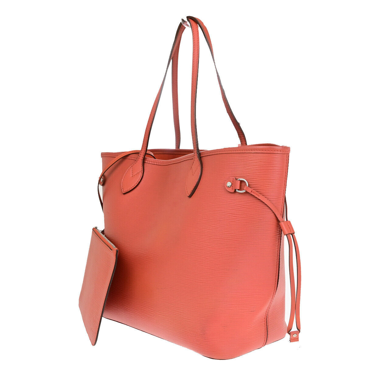 LOUIS VUITTON Neverfull MM Shoulder Tote Bag Epi Leather Orange M40884 99YG012
