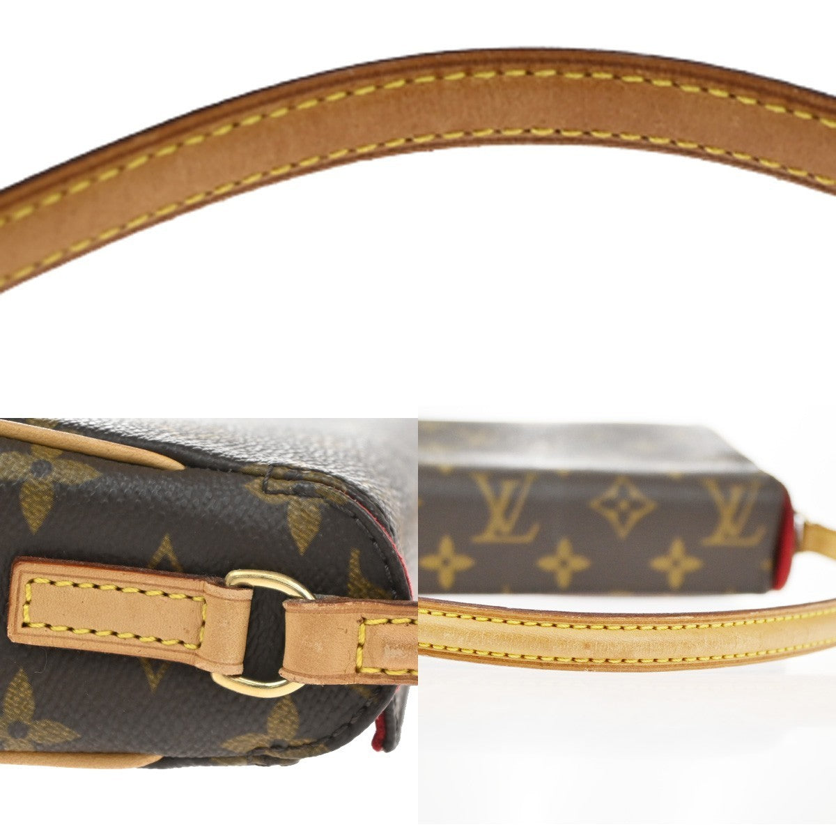 LOUIS VUITTON LV Recital Long Shoulder Bag Monogram Brown M51900 50TA702