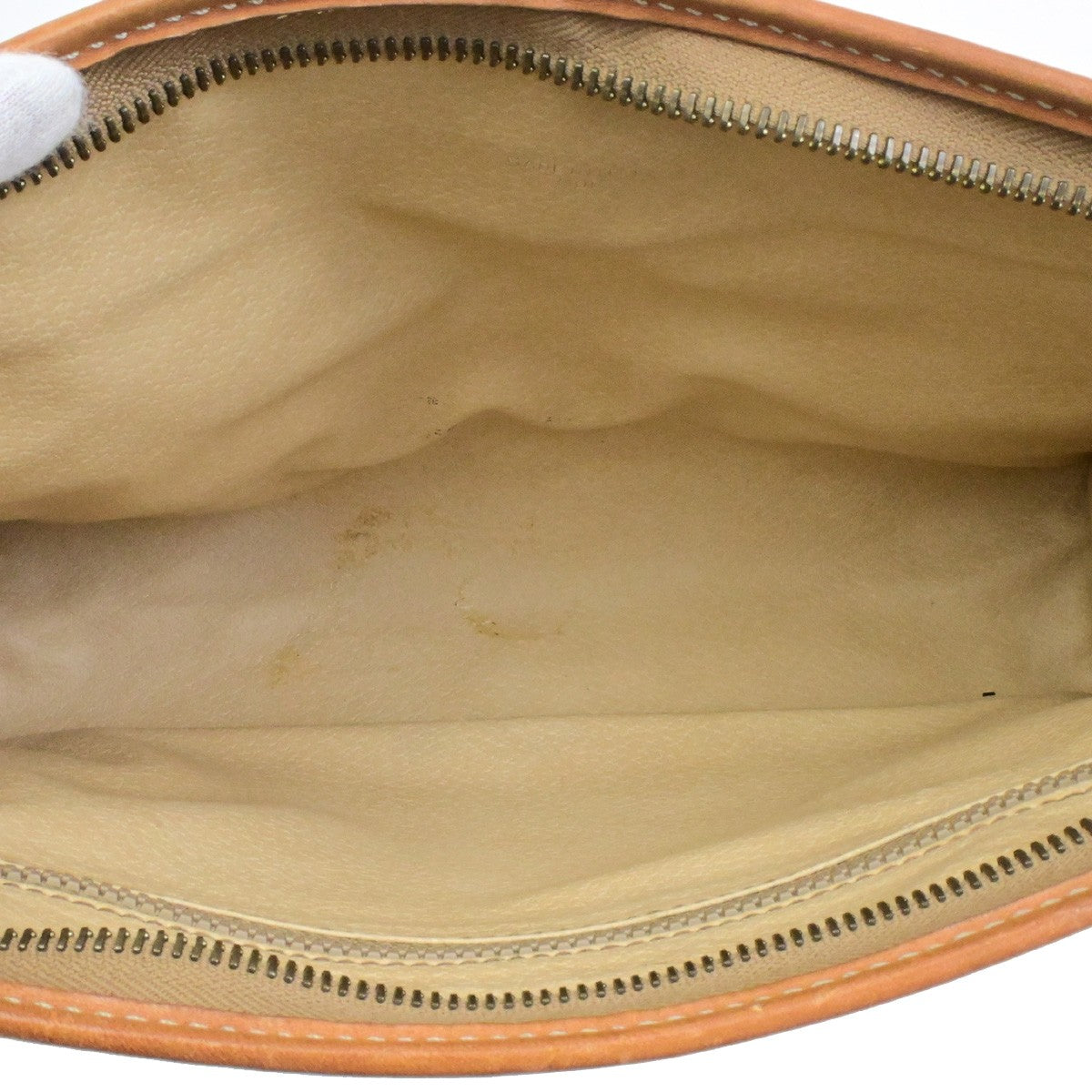CELINE Logo Macadam Pattern Clutch Bag PVC Leather Brown GHW Italy 07YH137