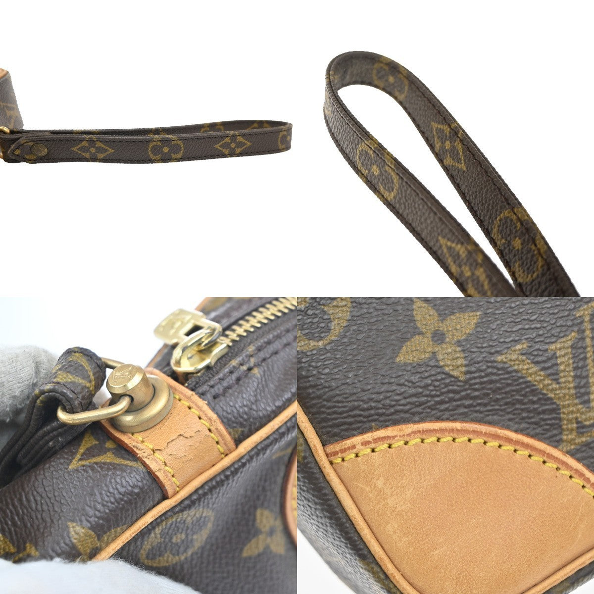 LOUIS VUITTON Marly Dragonne GM Clutch Hand Bag Monogram Brown M51825 32MA361