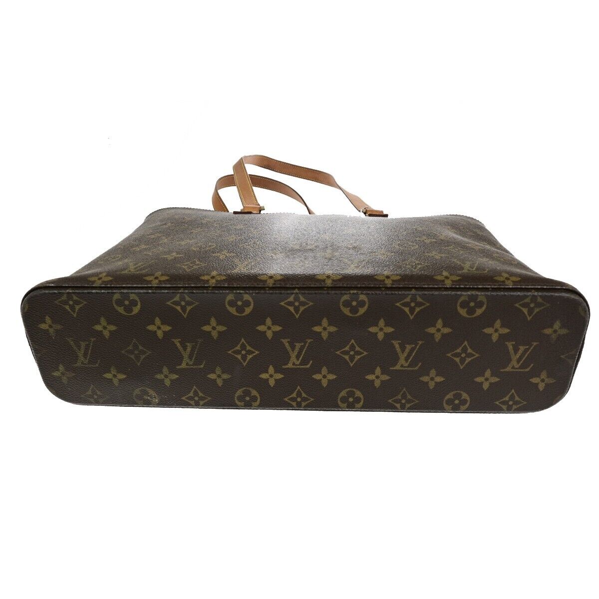 LOUIS VUITTON Logo Luco Shoulder Tote Bag Monogram Leather Brown M51155 87SJ459