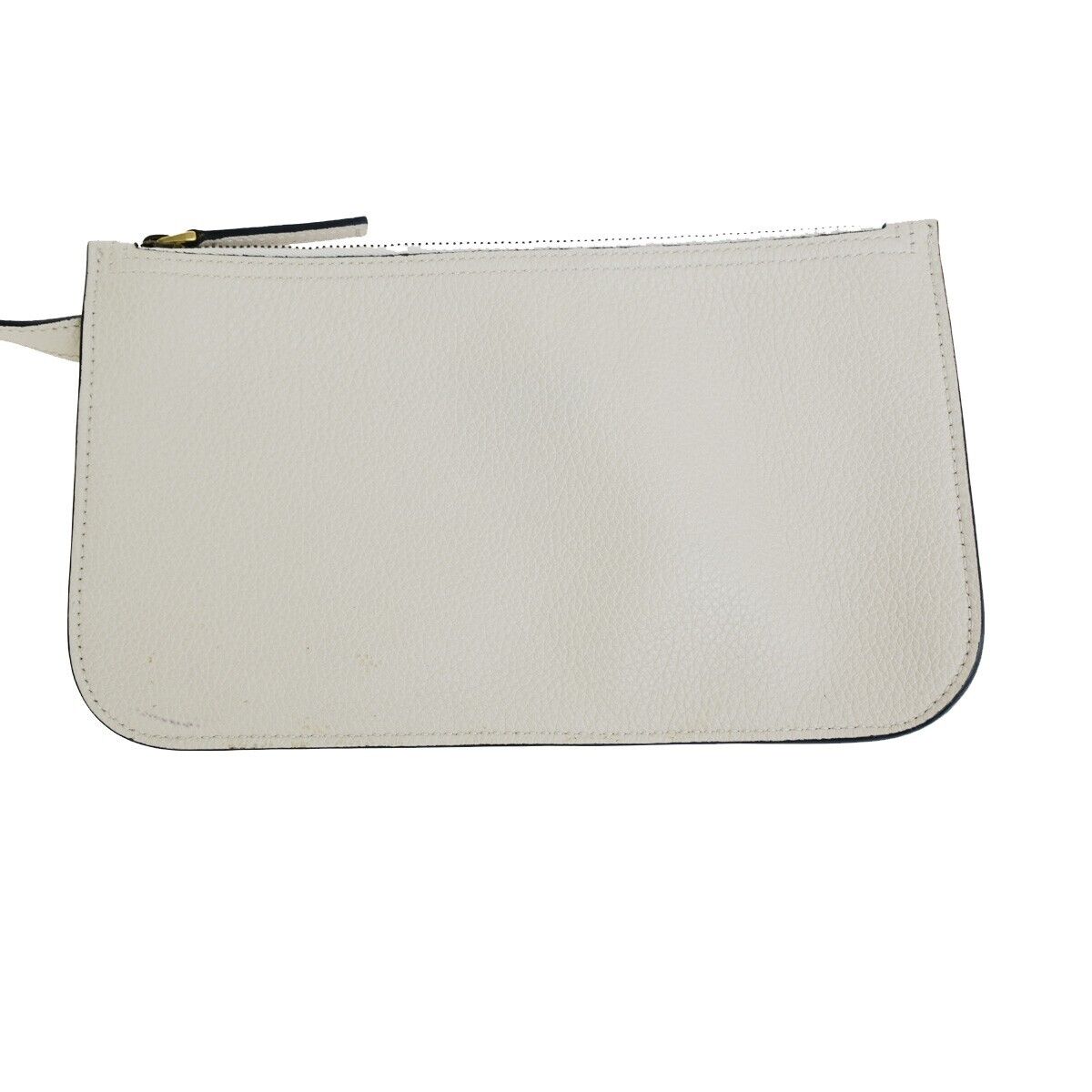 GUCCI GG Logo Print Drawstring Backpack Bag Leather White Italy 84FB214