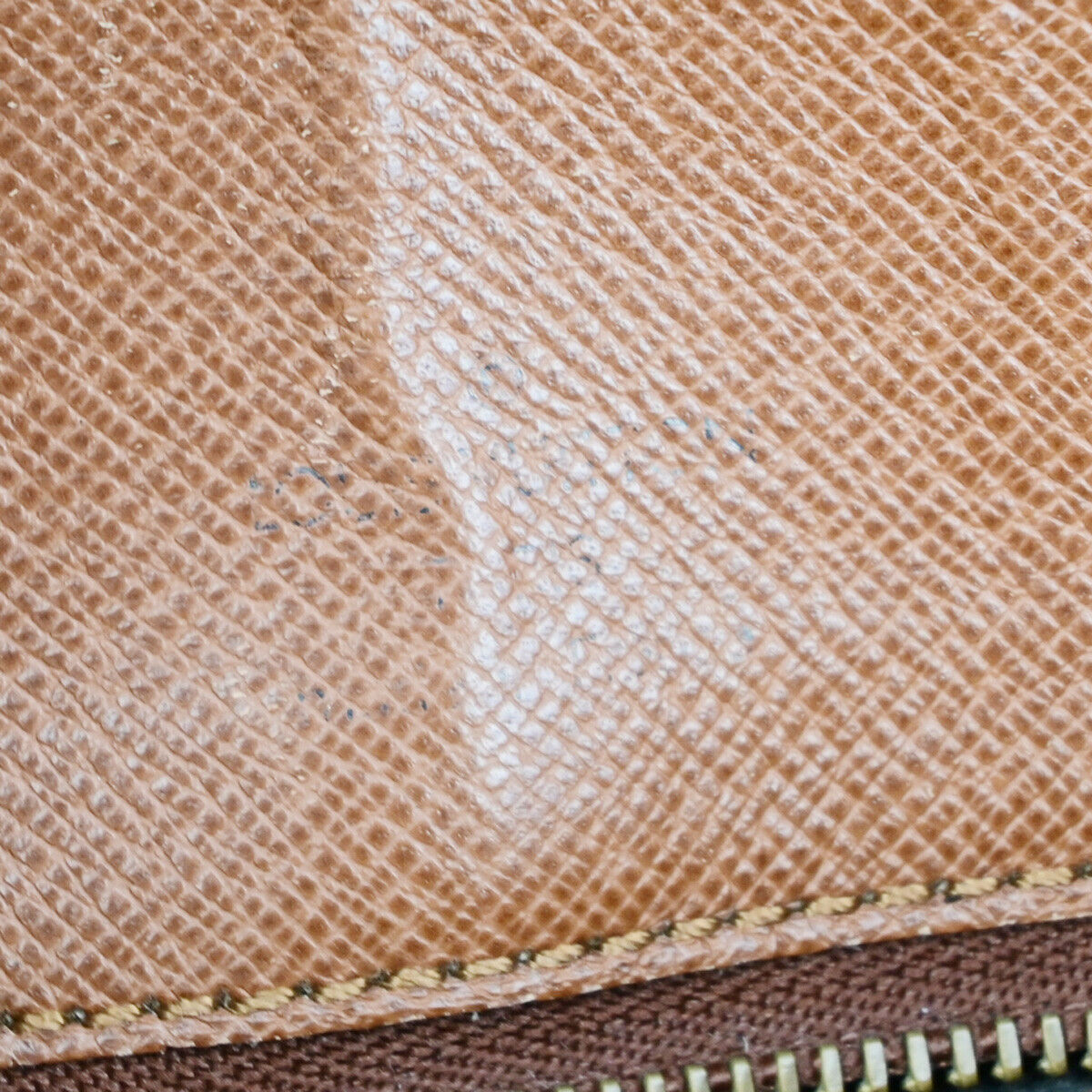 LOUIS VUITTON Saint Cloud GM Shoulder Bag Monogram Leather Brown M51242 69YG707