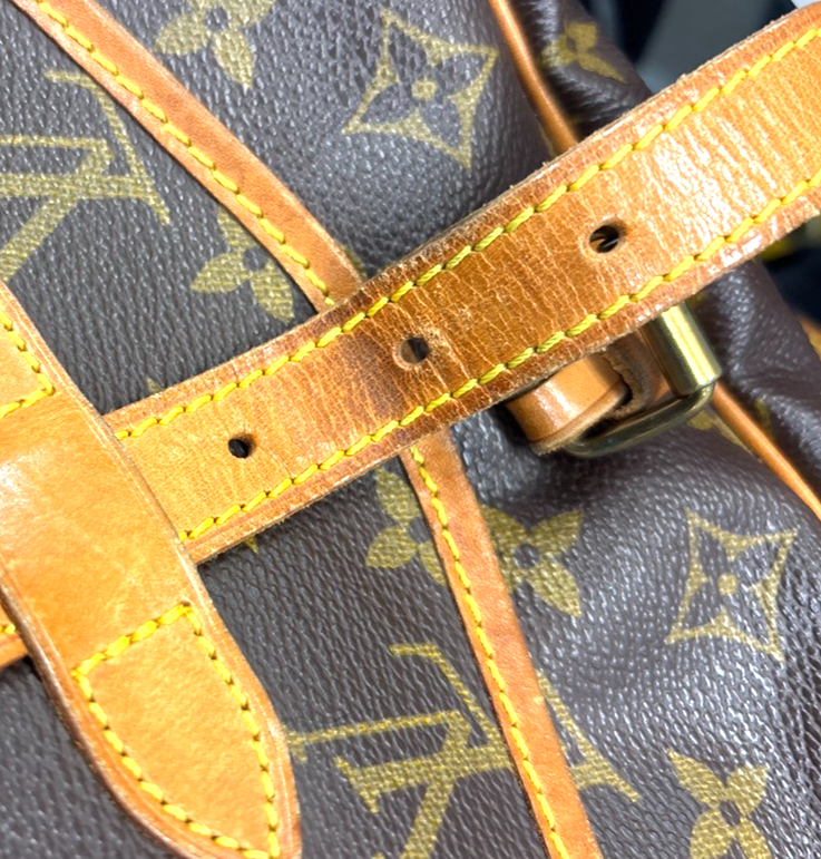 LOUIS VUITTON Logo Saumur 30 Shoulder Bag Monogram Leather BN USA M42256 74MA145