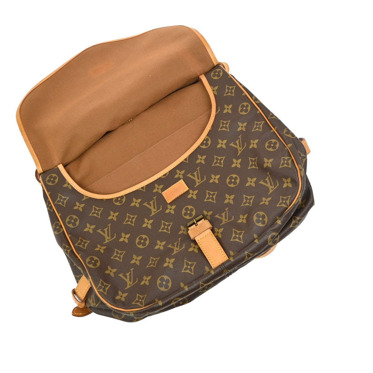 LOUIS VUITTON Saumur 35 Shoulder Bag Monogram Leather BN France M42254 15TA710