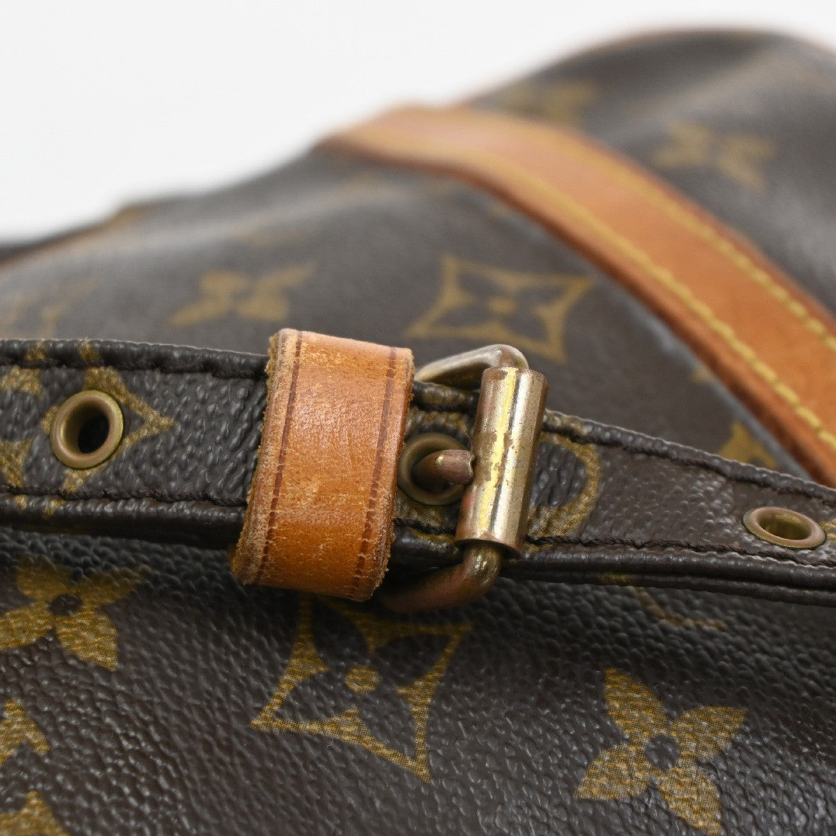 LOUIS VUITTON Danube Shoulder Bag Monogram Leather Brown France M45266 38CA492