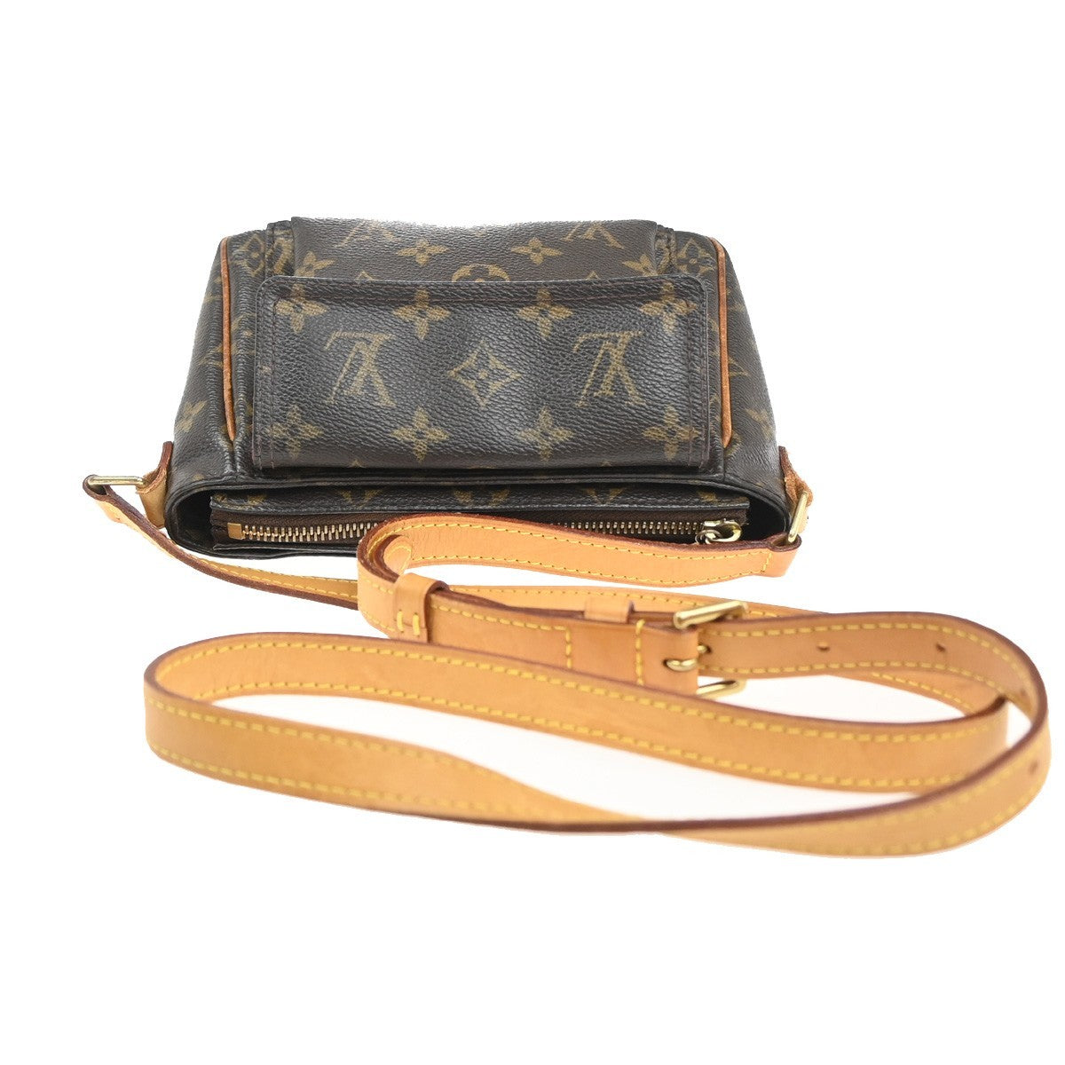LOUIS VUITTON Viva Cite PM Shoulder Bag Monogram Leather Brown M51165 18KC701
