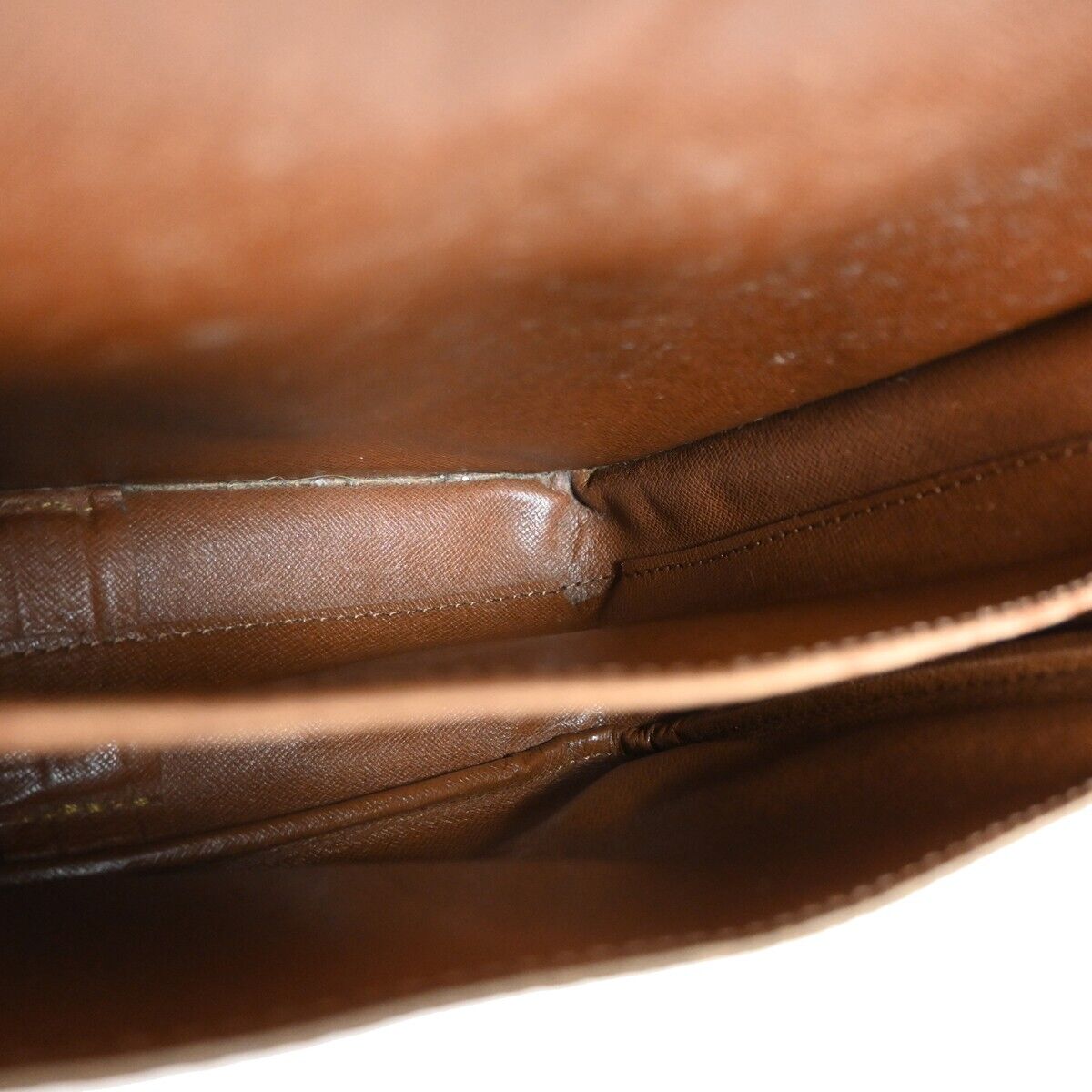LOUIS VUITTON Cartouchiere GM Shoulder Bag Monogram Leather Brown M51252 32EA133