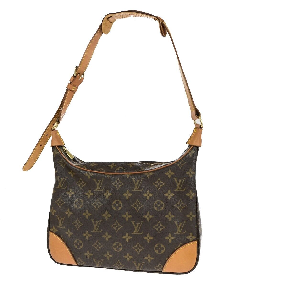 LOUIS VUITTON Boulogne 30 Shoulder Bag Monogram Leather Brown M51265 86ED139