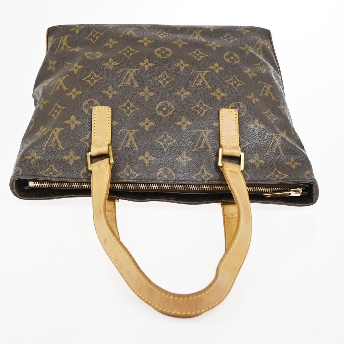 LOUIS VUITTON Cabas Piano Shoulder Bag Monogram Leather Brown M51148 76YJ043